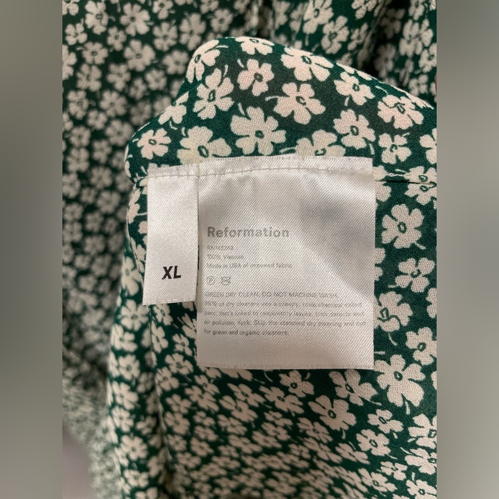 Sammy Green Floral Wrap Dress from Reformation - Picture 8 of 12